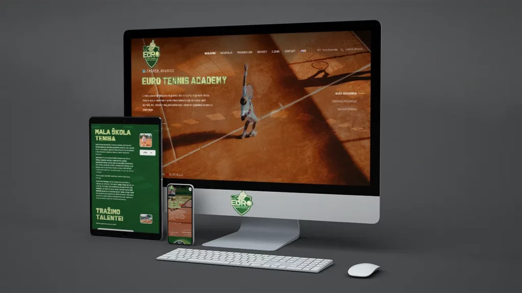 Izrada web stranica Euro Tennis Academy