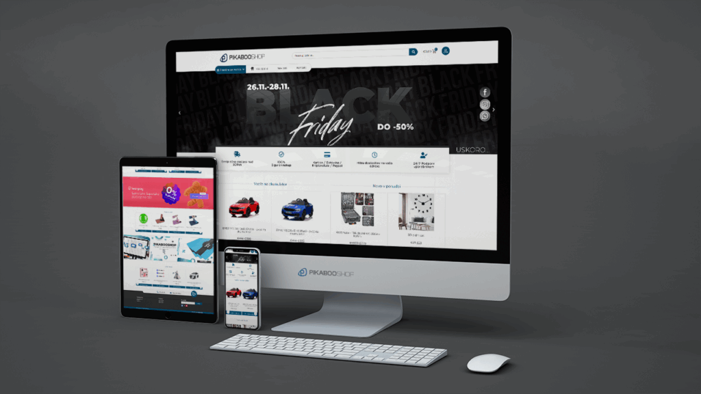 Izrada web stranica Pikaboo Shop SLOVENIJA