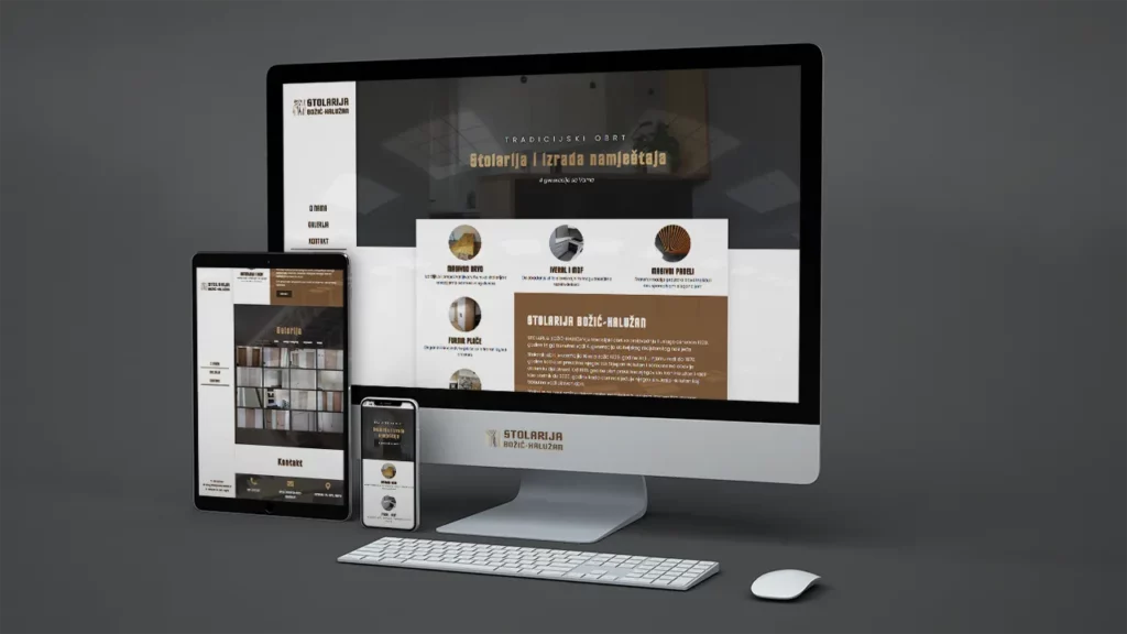 izrada web stranica stolarija bozic haluzan